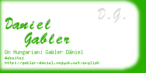 daniel gabler business card